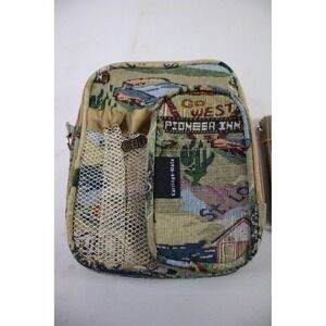 Carriage House Route 66 Tapestry Crossbody Bag Small Travel Pouch